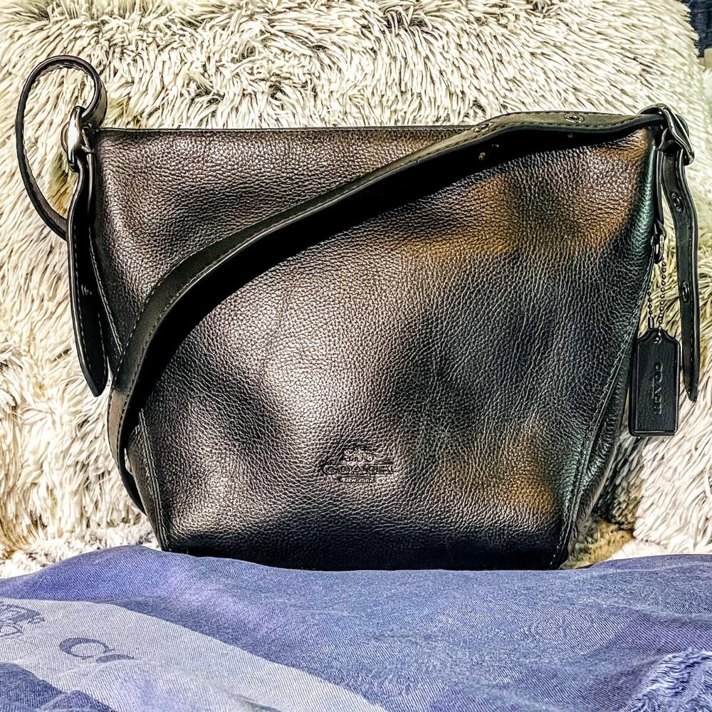 NWOT - COACH BLACK SMALL DUFFLETTE (21377)